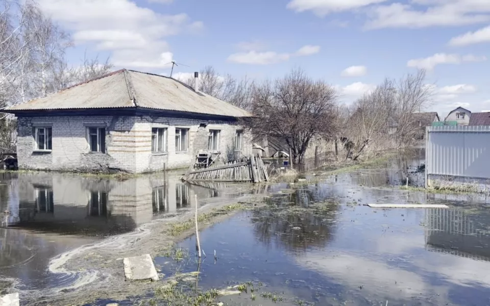 Грунтовые воды топят дома жителей села Лебяжье и уже месяц не уходят